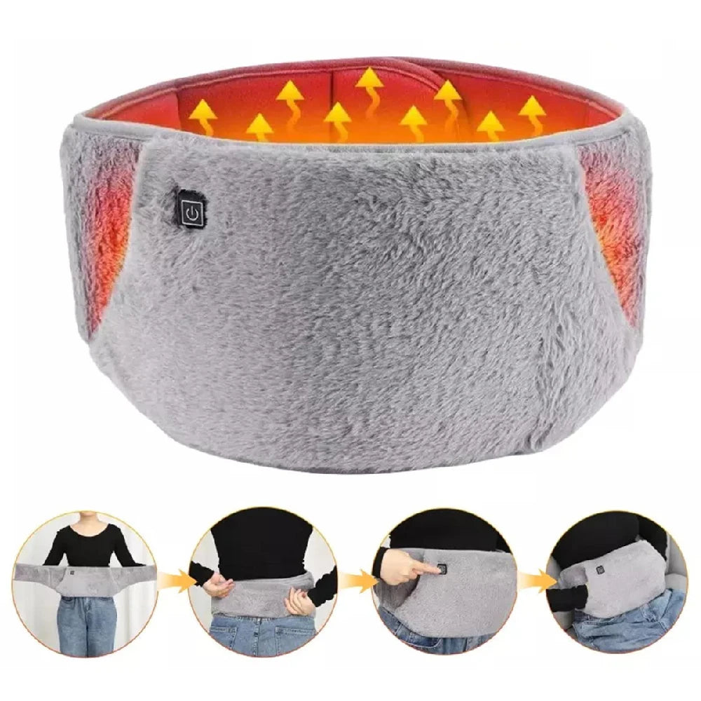 USB Electric Heating Belt – 3-in-1 Graphene Waist Warmer with 3 Heat Settings