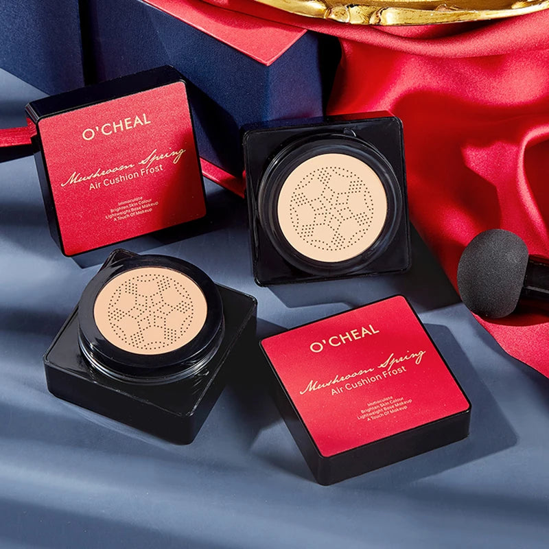 O'CHEAL Mushroom Head BB Cream Cushion – Waterproof, SPF & Long-Lasting Coverage (20g)