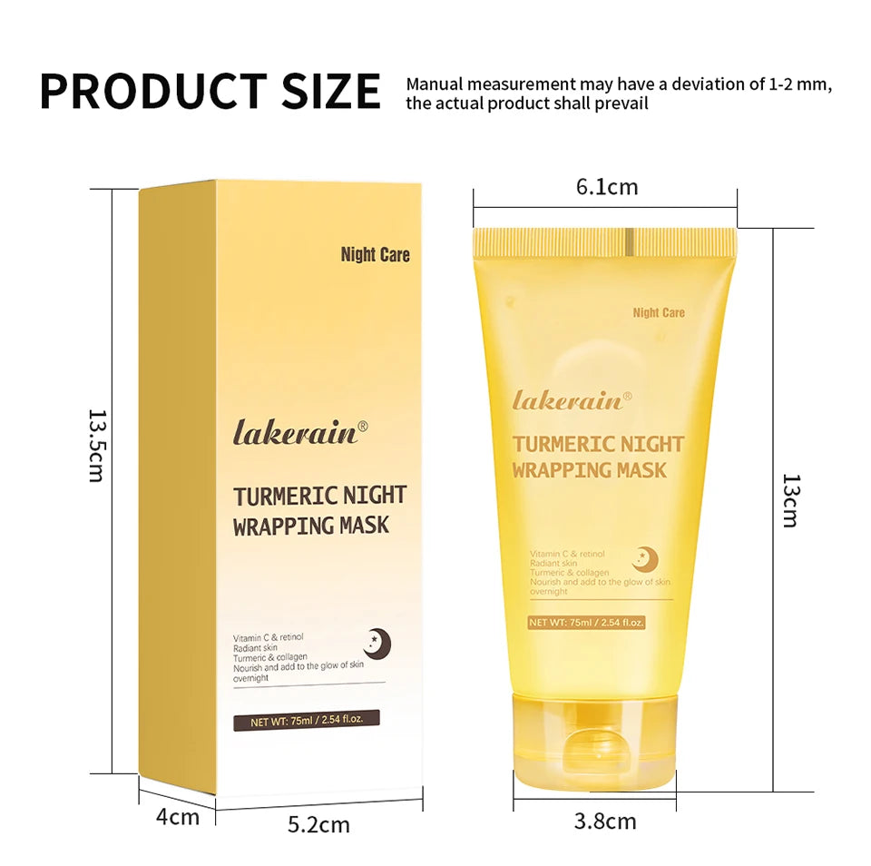 Collagen Night Wrapping Peel-Off Face Mask – Anti-Aging, Firming & Deep Hydration Overnight Skin Treatment for All Skin Types (75ml)