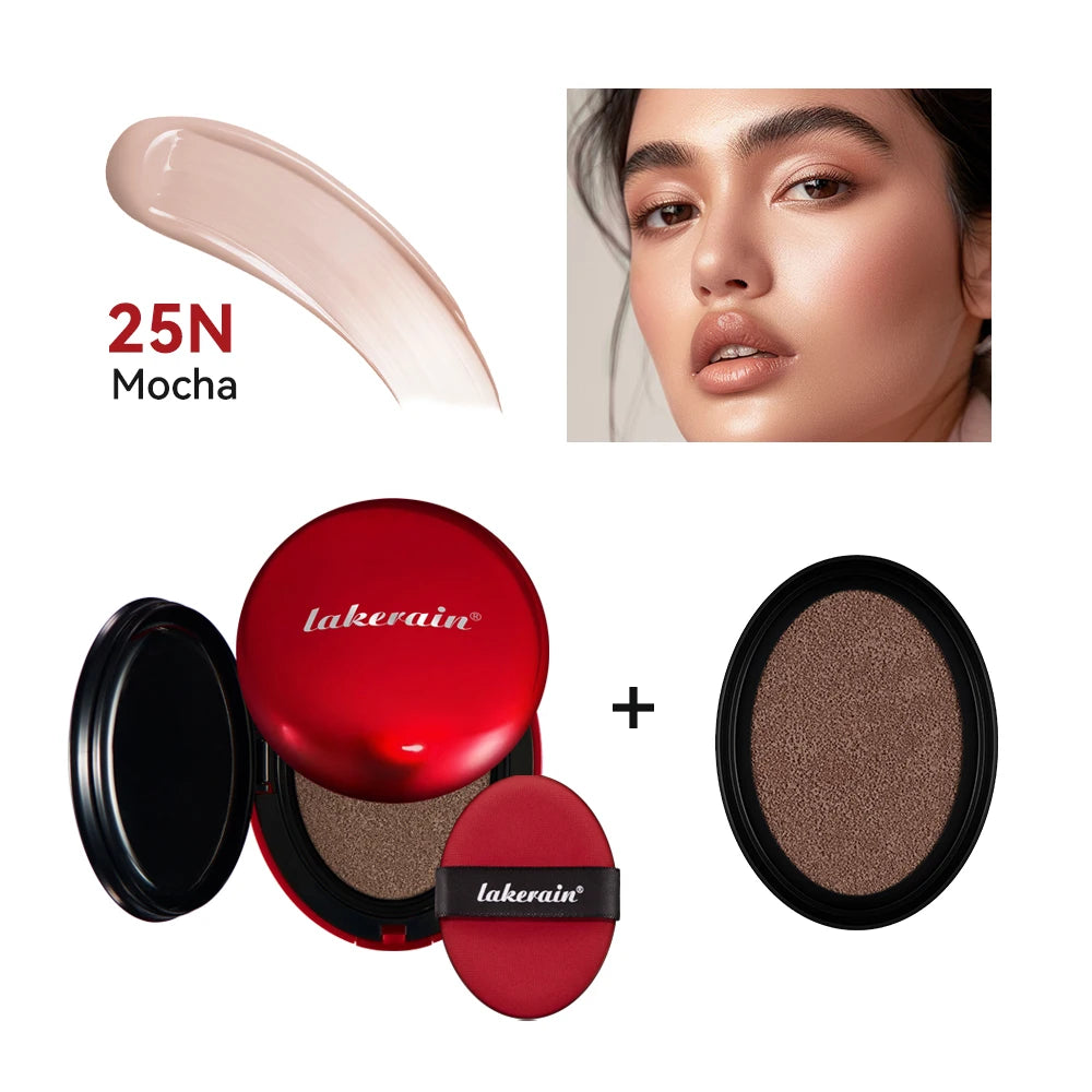 CC Cushion Foundation with Refill – 72-Hour Wear, Waterproof & Buildable Coverage (18g)
