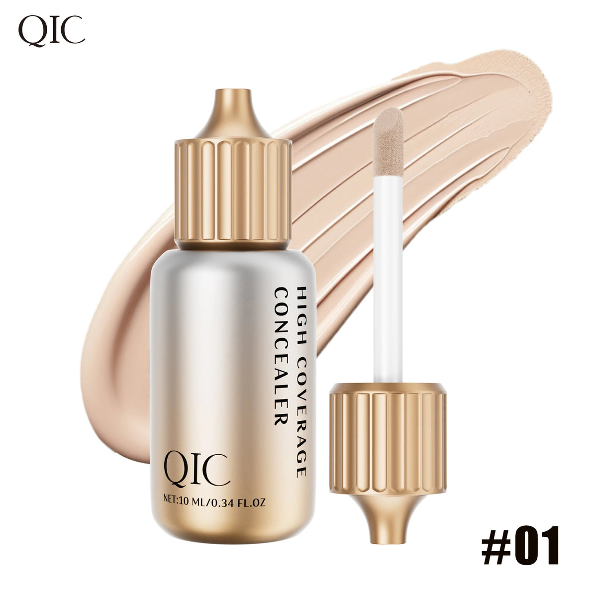 QIC Liquid Concealer | Matte, High Coverage, Waterproof & Oil Control | All Skin Types