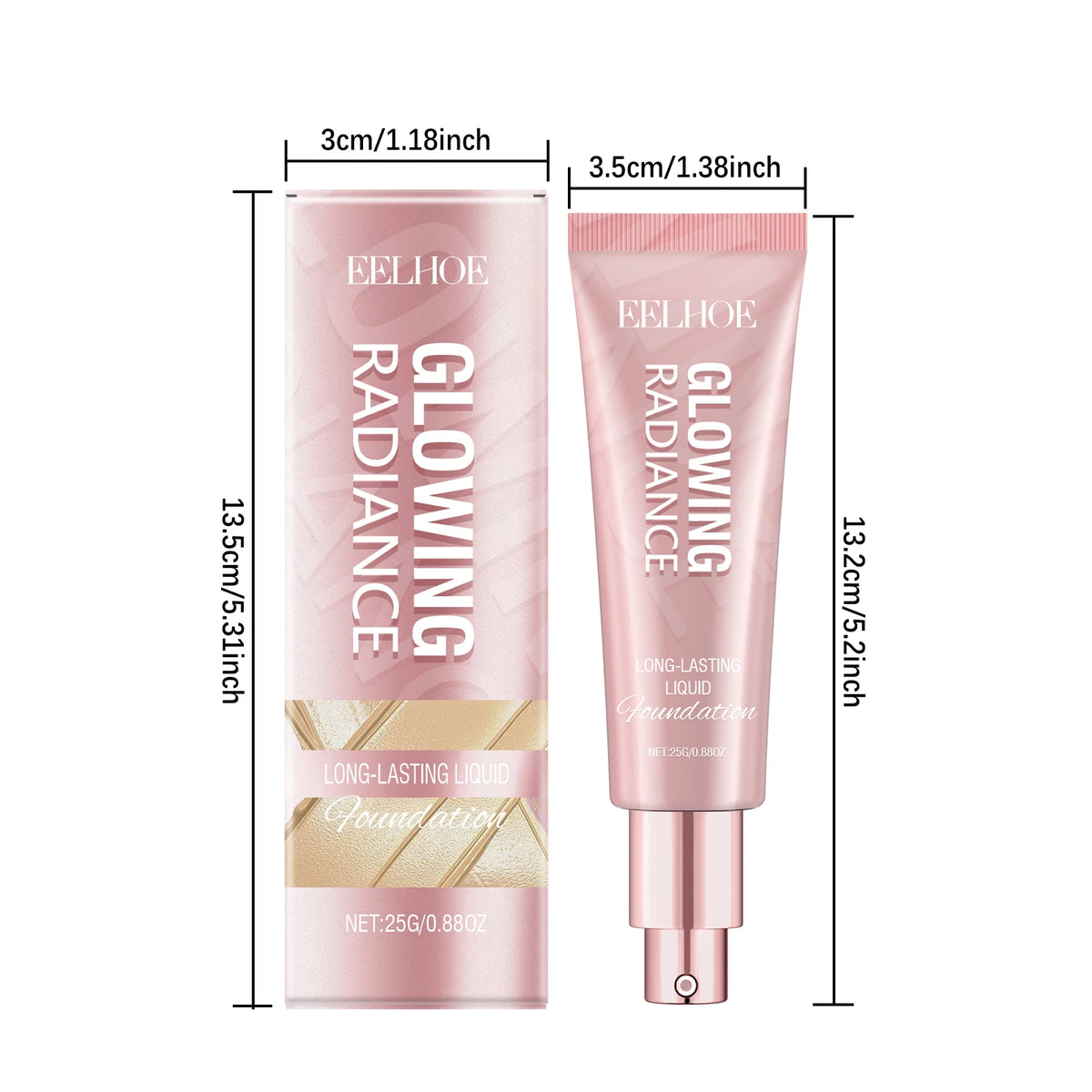 EELHOE 3-in-1 Liquid Foundation BB Cream Concealer – Matte, Waterproof, Oil Control 25g