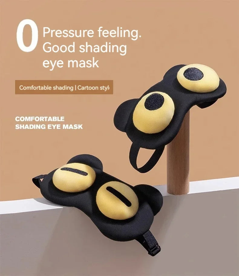 Cute Sleep Eye Mask – Light Blocking, Breathable & Comfortable for Kids & Adults