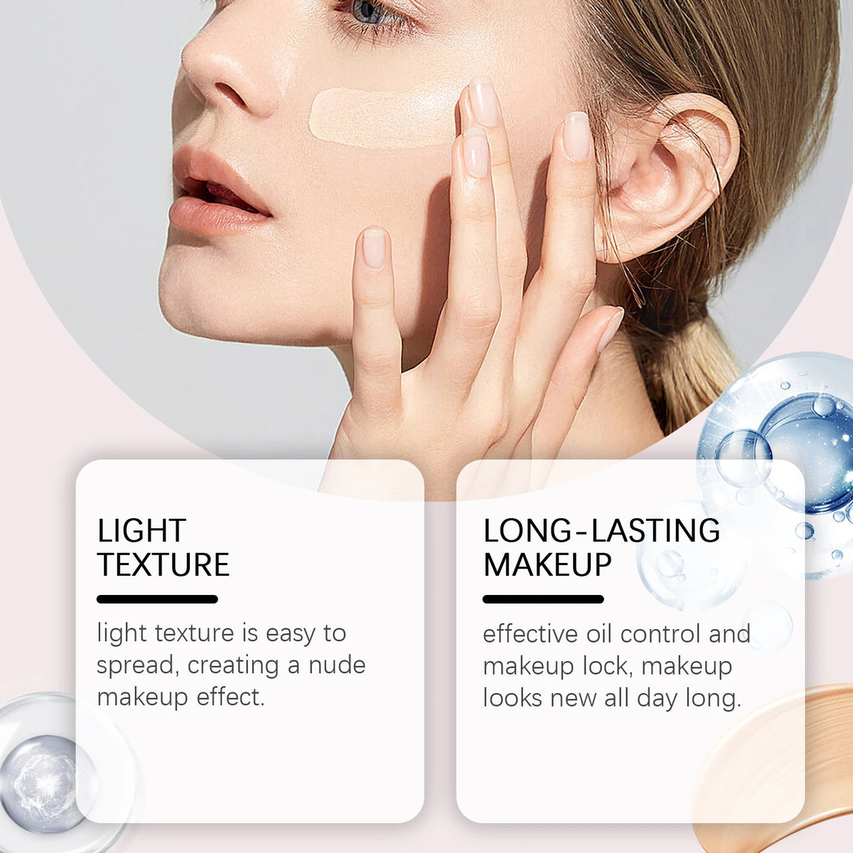 EELHOE 3-in-1 Liquid Foundation BB Cream Concealer – Matte, Waterproof, Oil Control 25g