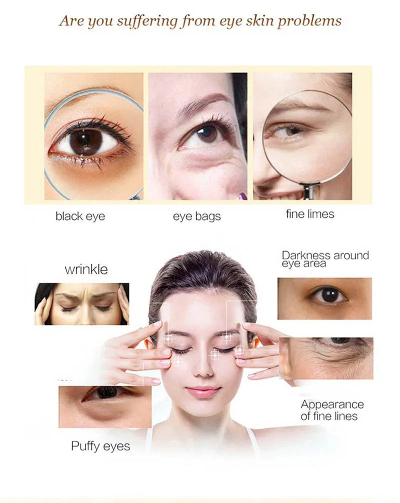 Crystal Gold Collagen Eye Patches – Anti Dark Circles, Puffiness & Moisturizing