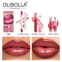 GLASTING COLOR GLOSS 3-in-1 Lip Liner & Lip Glaze Makeup Set