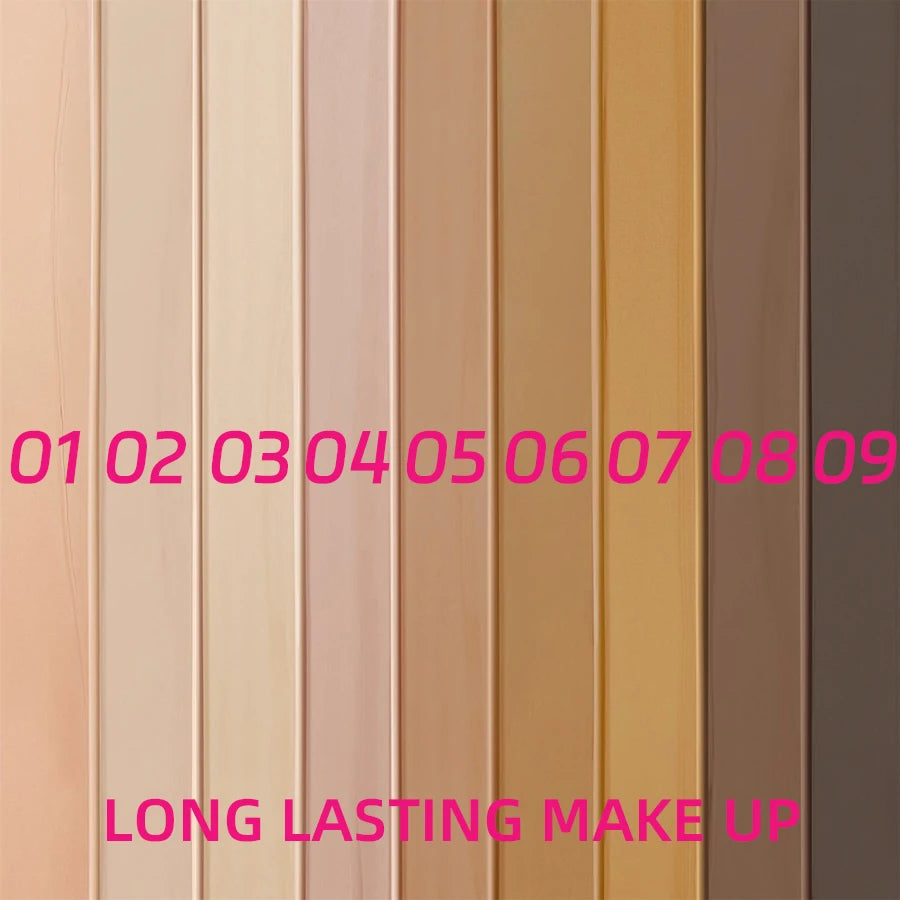 MCD Full Coverage Foundation Cushion Cream – Matte, Oil Control, Waterproof, 9 Shades 30g