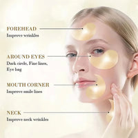 Gold Hyaluronic Acid Eye Mask Patches – 60 Pieces, Firming & Dark Circle Repair
