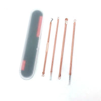 4-Piece Stainless Steel Acne & Blackhead Extractor Set – Pore Cleanser Kit