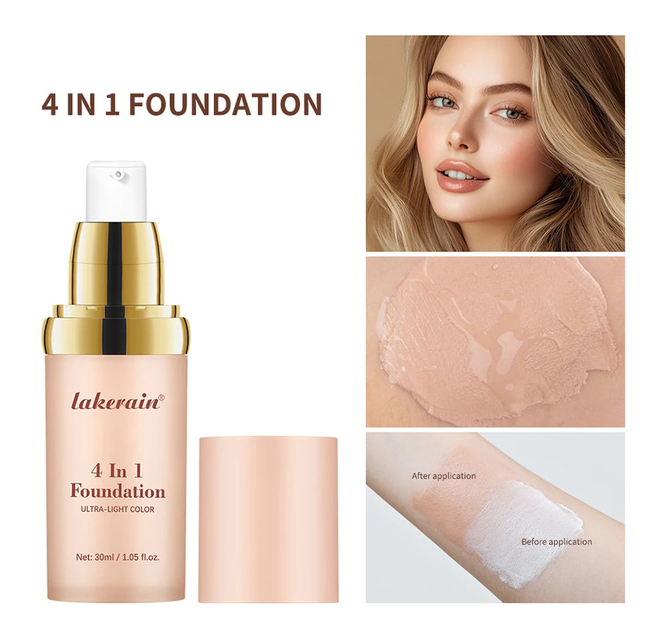 4-in-1 Color Changing Foundation – SPF30, Concealer, Moisturizer & Even Skin Tone | Buyer's Choice