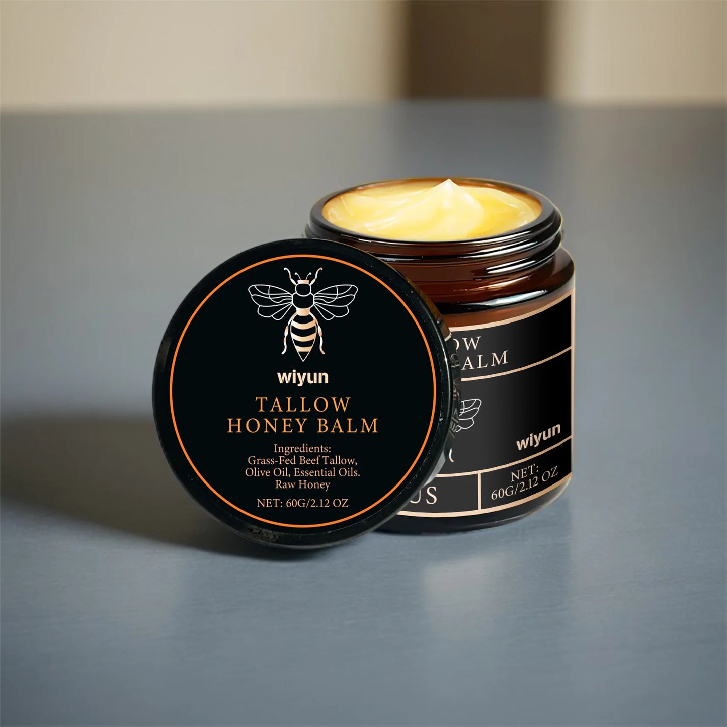 Beef Tallow & Honey Brightening Body Cream – Dark Spot Fader, Firming & Deep Moisturizer (60g)