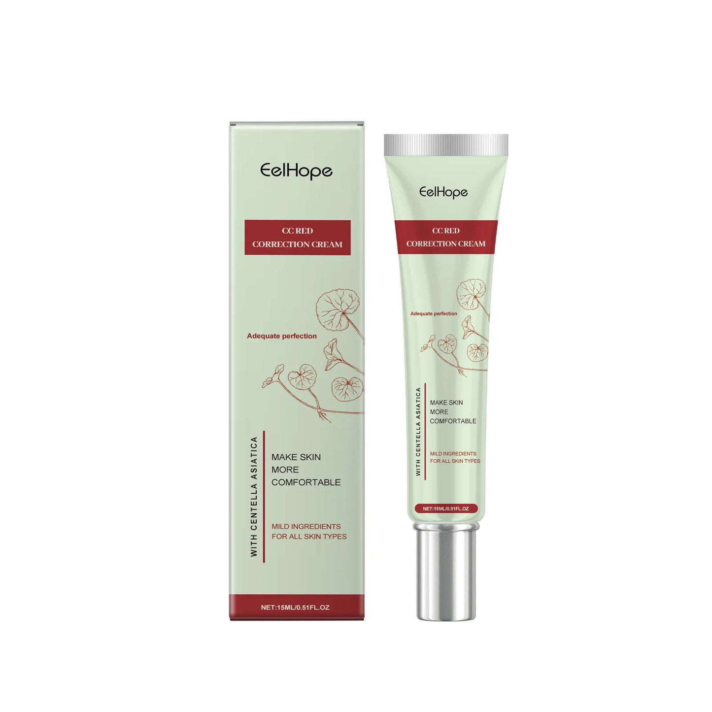 Eelhope Centella CC Cream – Gentle Brightening Concealer & Hydrating Foundation (14ml)