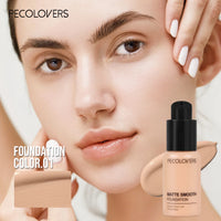 Pecolovers High Coverage Foundation – Waterproof, Sweatproof & Long-Lasting Cream Formula, 12 Shades