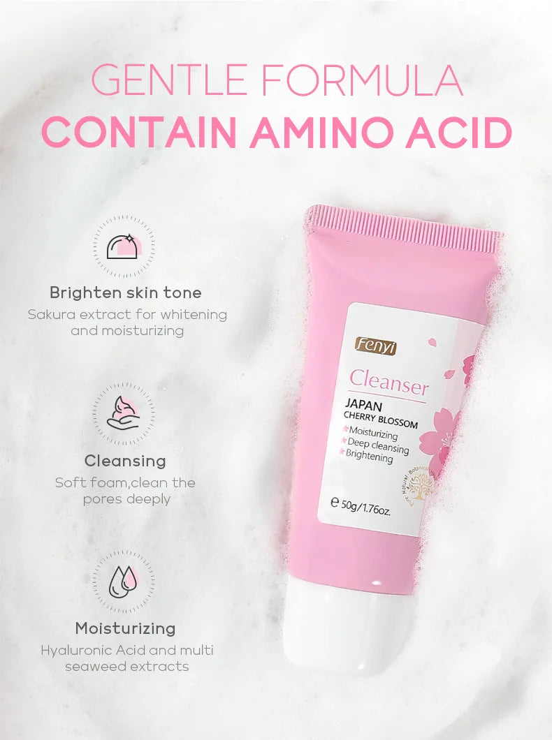 REAROYA Vitamin C Facial Cleanser – Deep Cleansing, Brightening & Moisturizing Face Wash (50g)