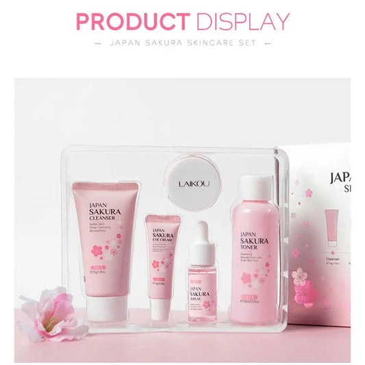Sakura Skin Care Set – 3 or 5-Piece Gift Box