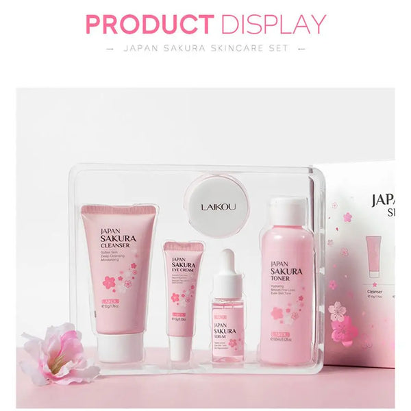 Sakura Skin Care Set – 3 or 5-Piece Gift Box
