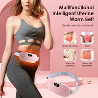 Menstrual Heating Pad & Abdominal Massager Belt – Wireless Cramp Relief with 4 Heat Levels