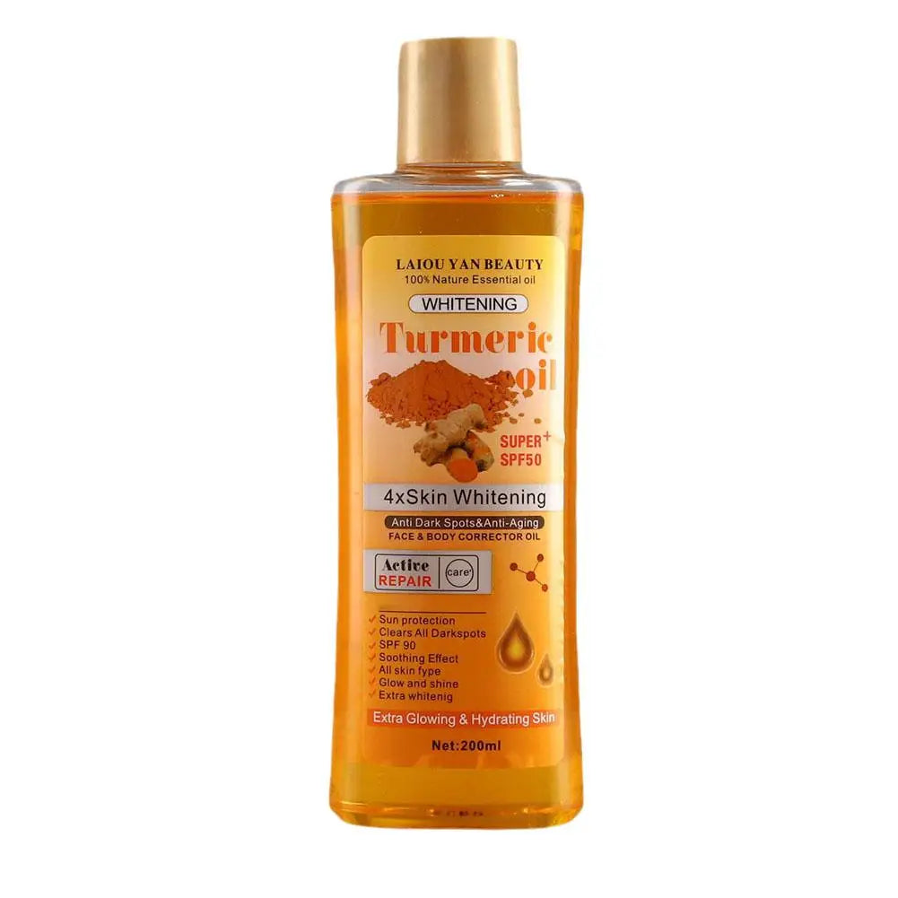 Turmeric Essential Oil – Brightening & Moisturizing Face, Body & Massage Oil (200ml)