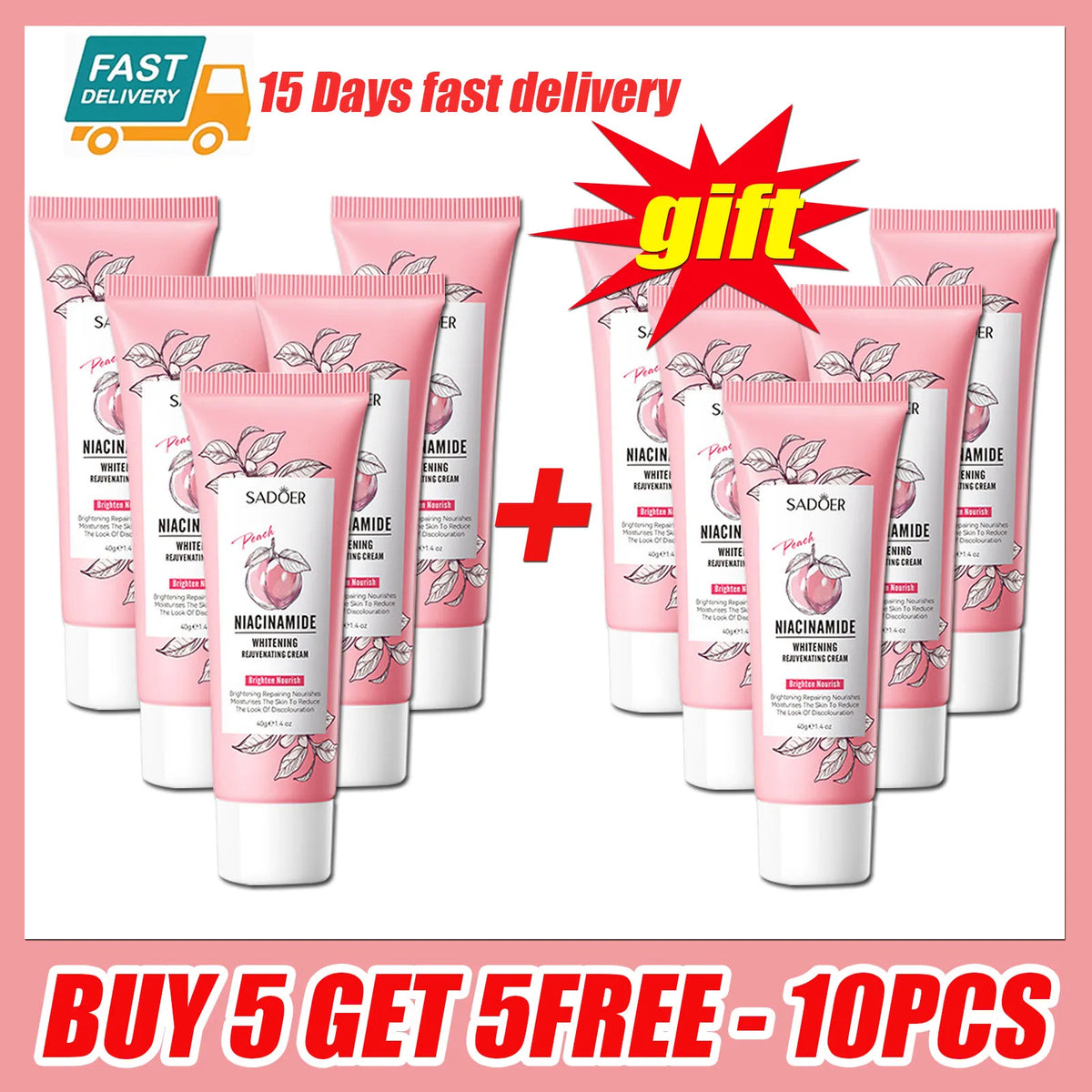 Whitening Body Cream for Dark Underarms, Thighs & Intimate Areas | Niacinamide Brightening Lotion