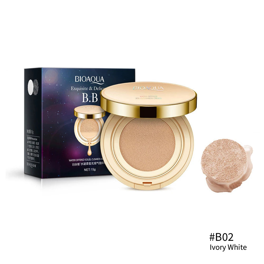 BIOAQUA Matte Air Cushion BB & CC Cream – Waterproof, Poreless & High Coverage (15g)