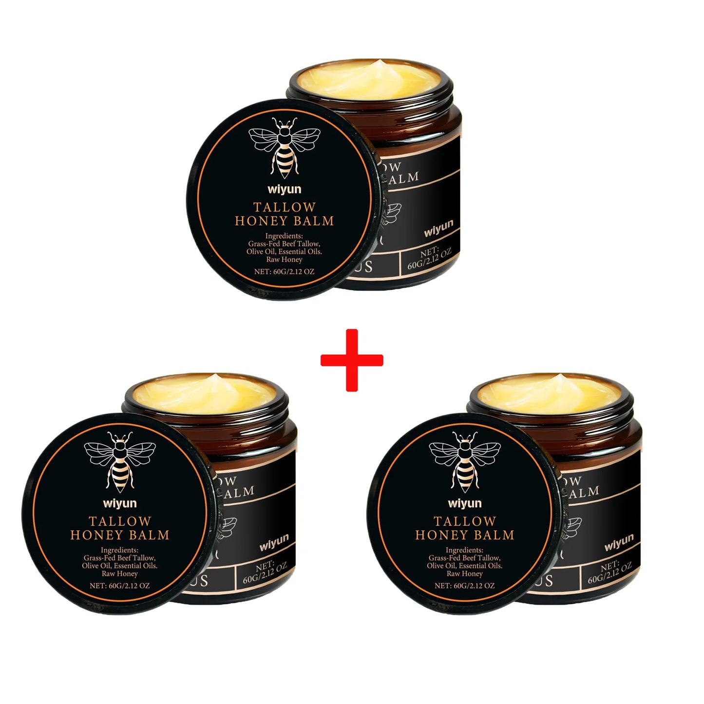 Beef Tallow & Honey Brightening Body Cream – Dark Spot Fader, Firming & Deep Moisturizer (60g)