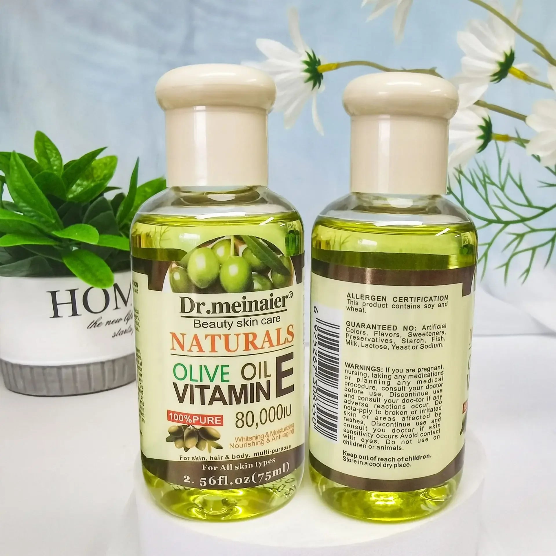Vitamin E Face Essence Oil Morning & Night Whitening Shrink Pores Anti Wrinkle Aging Freckle Repair Face Skin Care Essence 75ml
