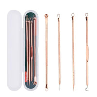 YJYIBEI Ultra-Fine Acne & Blackhead Extractor Set – 4-Piece Facial Pore Cleanser