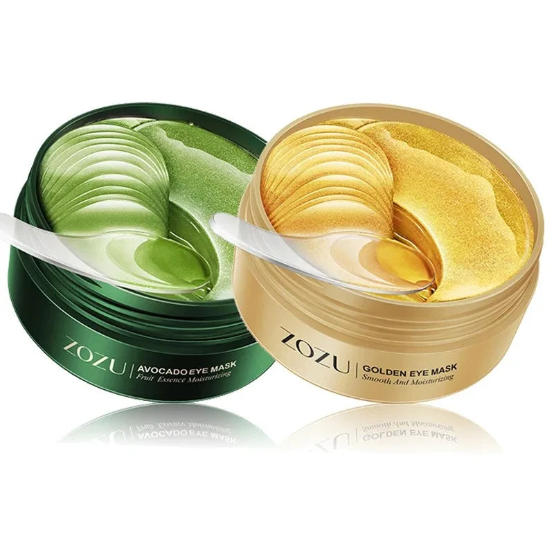 Golden Collagen & Avocado Under-Eye Patches – Anti-Dark Circle & Firming Eye Mask