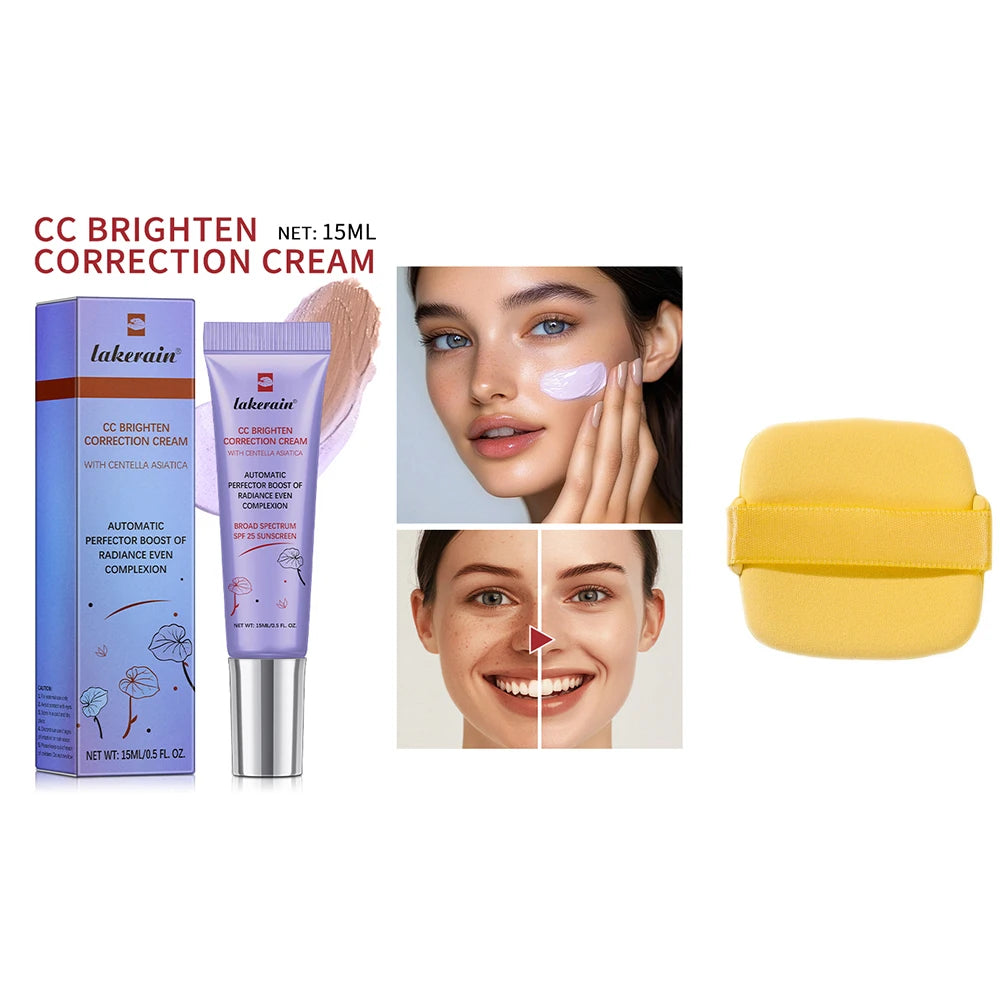 Centella CC Cream – Color Correcting Korean Foundation with Hydrating Coverage (15ml)