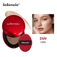 Lakerain Super Fit Cushion Foundation | SPF Sunscreen, Waterproof, 72-Hour Longwear | 9 Shades
