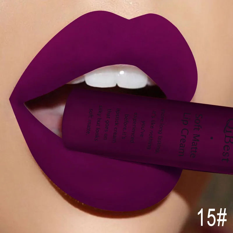 Velvet Matte Nude Lip Gloss - Waterproof Long-Lasting Lipstick