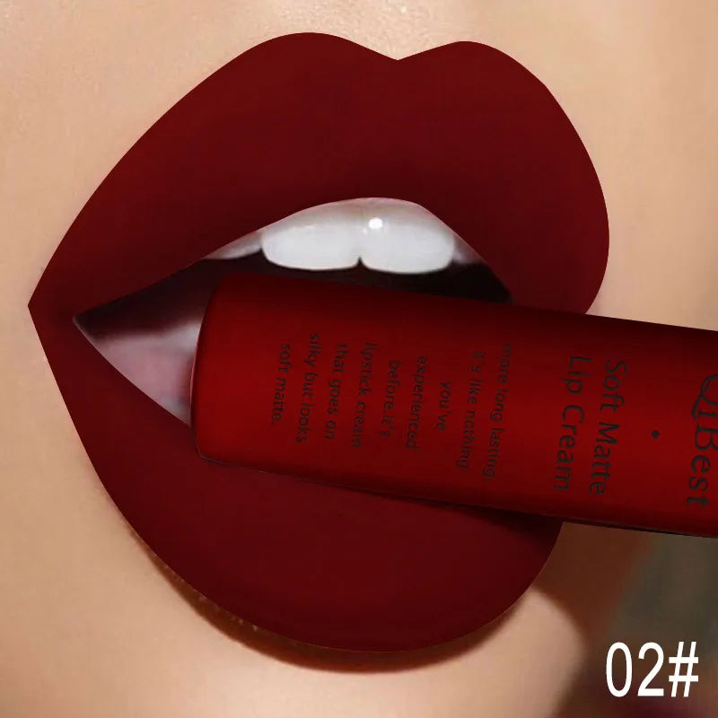Velvet Matte Nude Lip Gloss - Waterproof Long-Lasting Lipstick