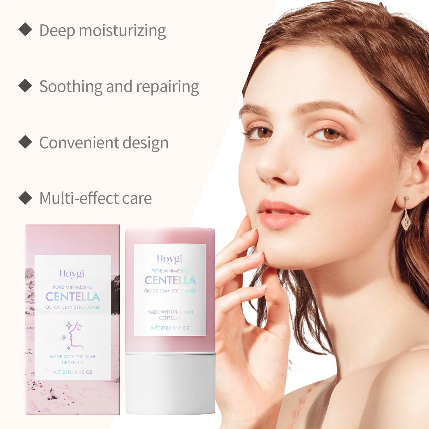 Hoygi Centella Asiatica Clay Mask Stick – Soothing, Pore Minimizing & Hydrating | All Skin Types 27g