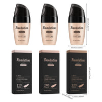 LAIKOU Liquid Foundation – Waterproof, Full Coverage & Long-Lasting Matte Base with Rose Oil (30ml)