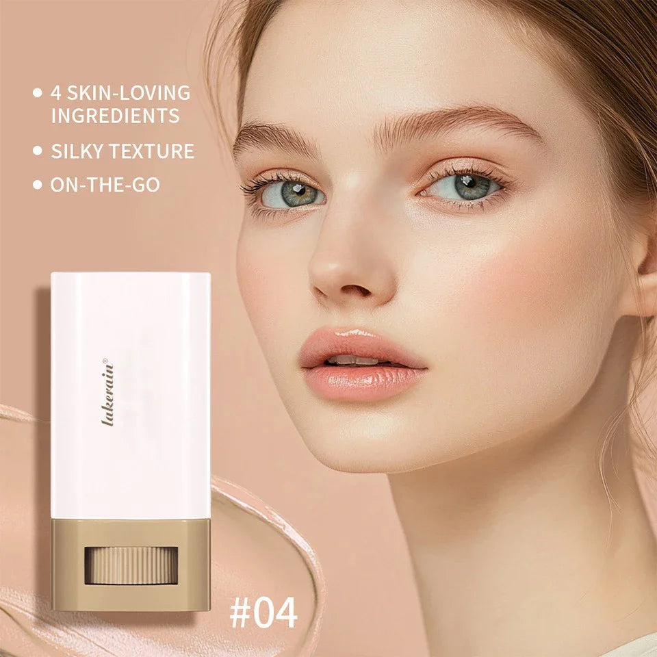 Lakerain Bronze Tint Foundation Stick – High Coverage, Moisturizing & Long-Lasting Concealer Balm 18g