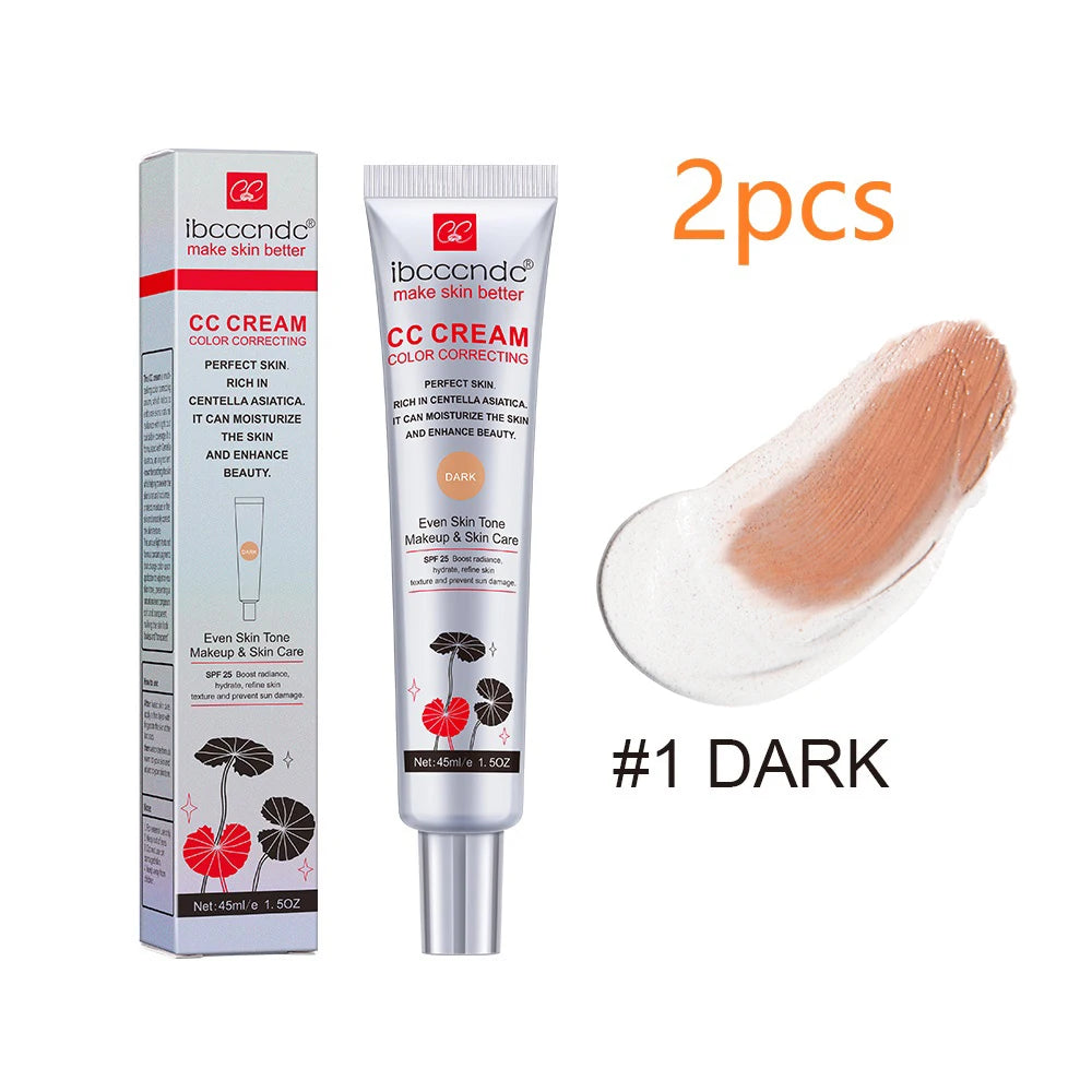 Centella Asiatica CC Cream – Color Correcting & Skin Repairing Liquid Foundation (45ml)