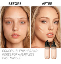 Matte Foundation Cream Concealer Full Coverage Primer Makeup for Dark Circles