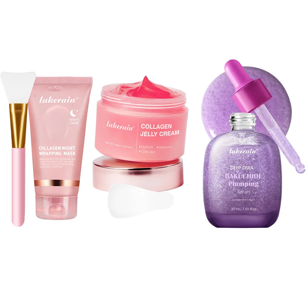 Collagen Night Wrapping Peel-Off Face Mask – Anti-Aging, Firming & Deep Hydration Overnight Skin Treatment for All Skin Types (75ml)