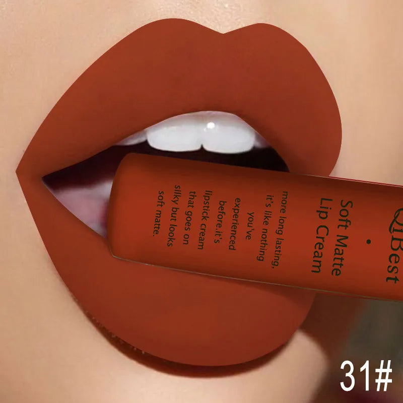 Velvet Matte Nude Lip Gloss - Waterproof Long-Lasting Lipstick
