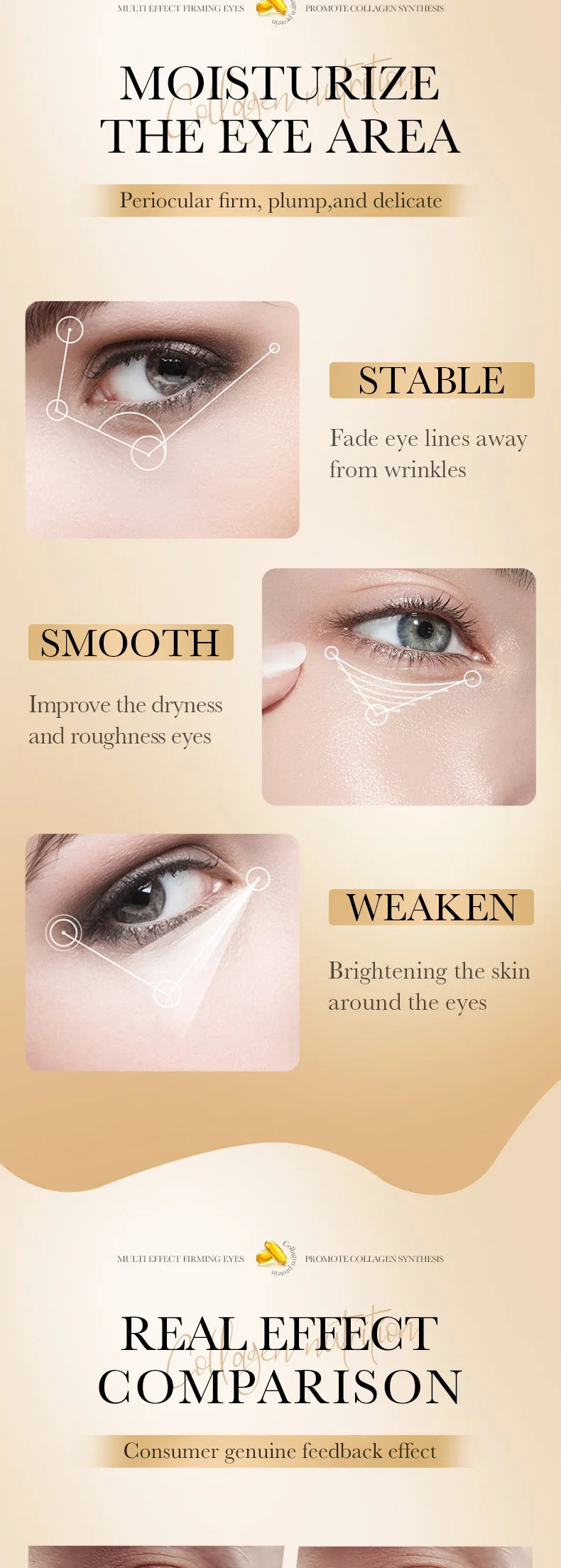 Collagen & Hyaluronic Acid Eye Patches — Firming, Anti Dark Circles & Eye Bag Treatment