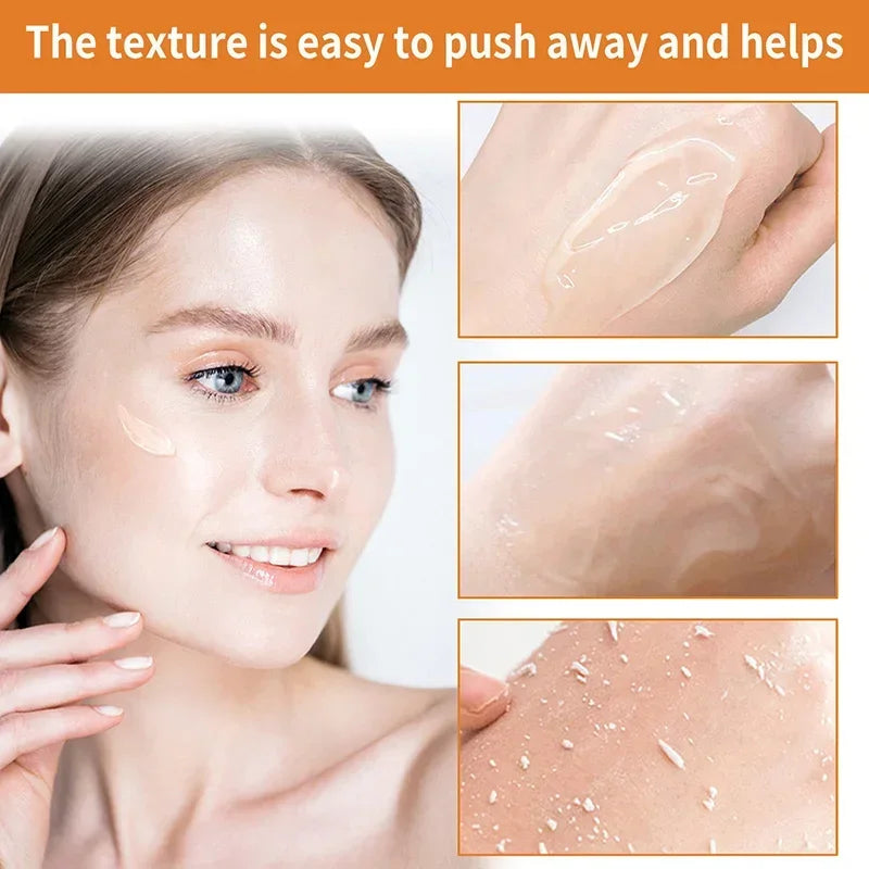 LUXURYTO Orange Exfoliating Gel – Gentle Face & Body Scrub for Dead Skin Removal & Oil Control (50ml)