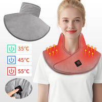 Electric Heating Shoulder & Neck Pad – USB Heated Shawl with 3-Level Temperature Control