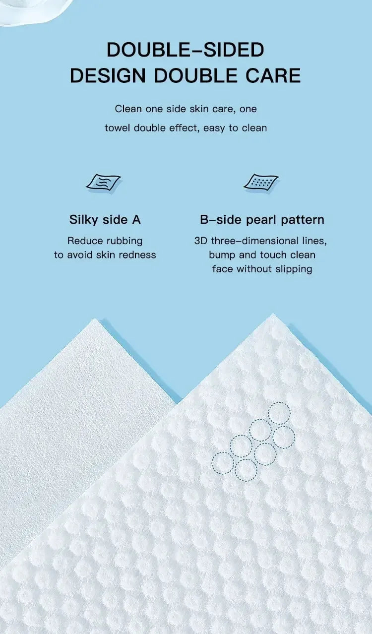 Non-Woven Disposable Spa & Salon Face Towels – Soft Facial Cleansing Wipes for Home & Beauty Salon Use (20x15cm)