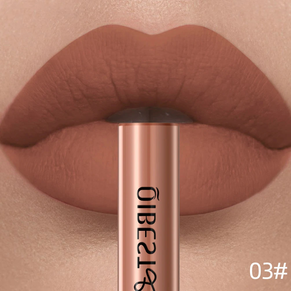 QiBest Velvet Matte Lipstick - Waterproof Long-Lasting Lip Tint