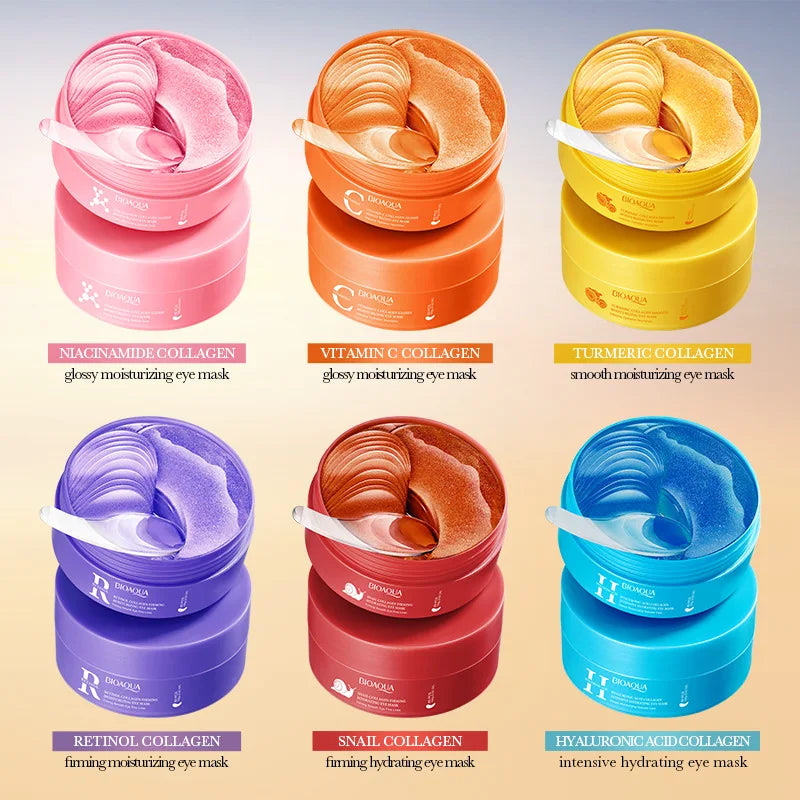 BIOAQUA Crystal Collagen Eye Mask Patches – 80 Pieces, Dark Circles & Anti-Aging