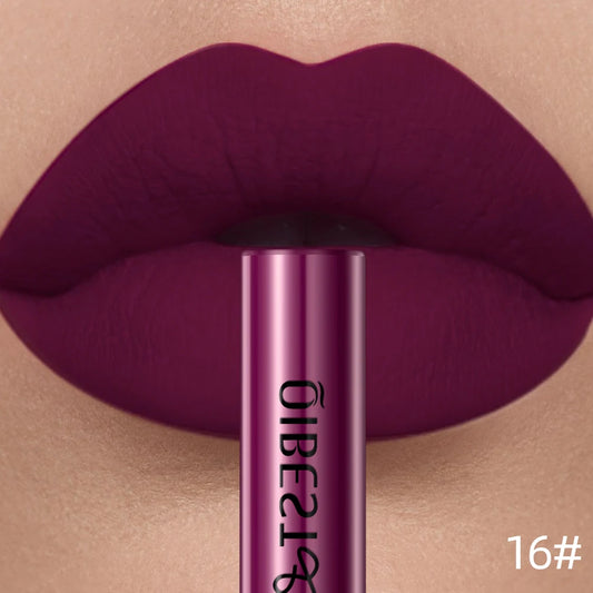 QiBest Velvet Matte Lipstick - Waterproof Long-Lasting Lip Tint