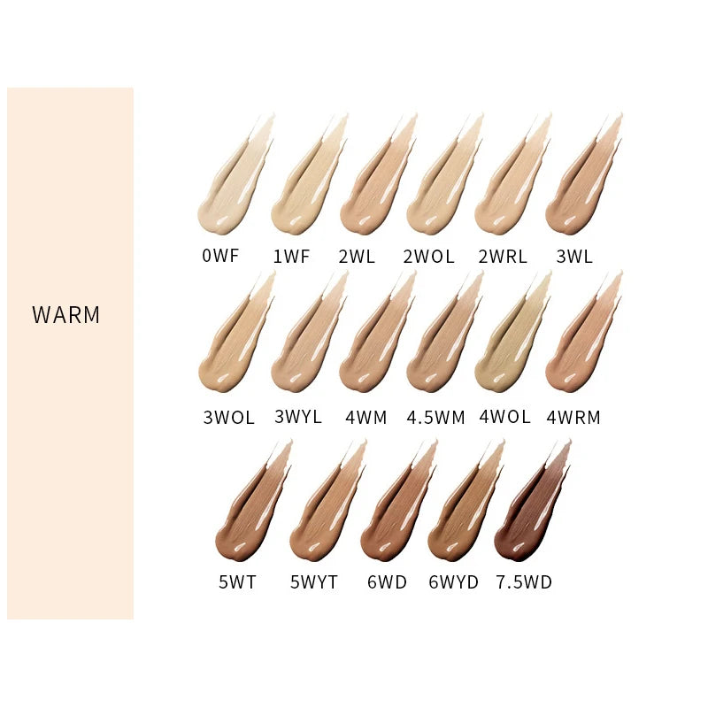 XMSJ 2-in-1 Liquid Foundation & Concealer | Waterproof, Oil Control, Matte Finish | 40ml | 17 Shades
