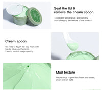 Green Tea Mud Clay Face Mask – Deep Pore Cleansing, Blackhead Removal & Oil Control Skin Treatment for All Skin Types (100g)