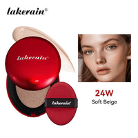 Lakerain Super Fit Cushion Foundation | SPF Sunscreen, Waterproof, 72-Hour Longwear | 9 Shades