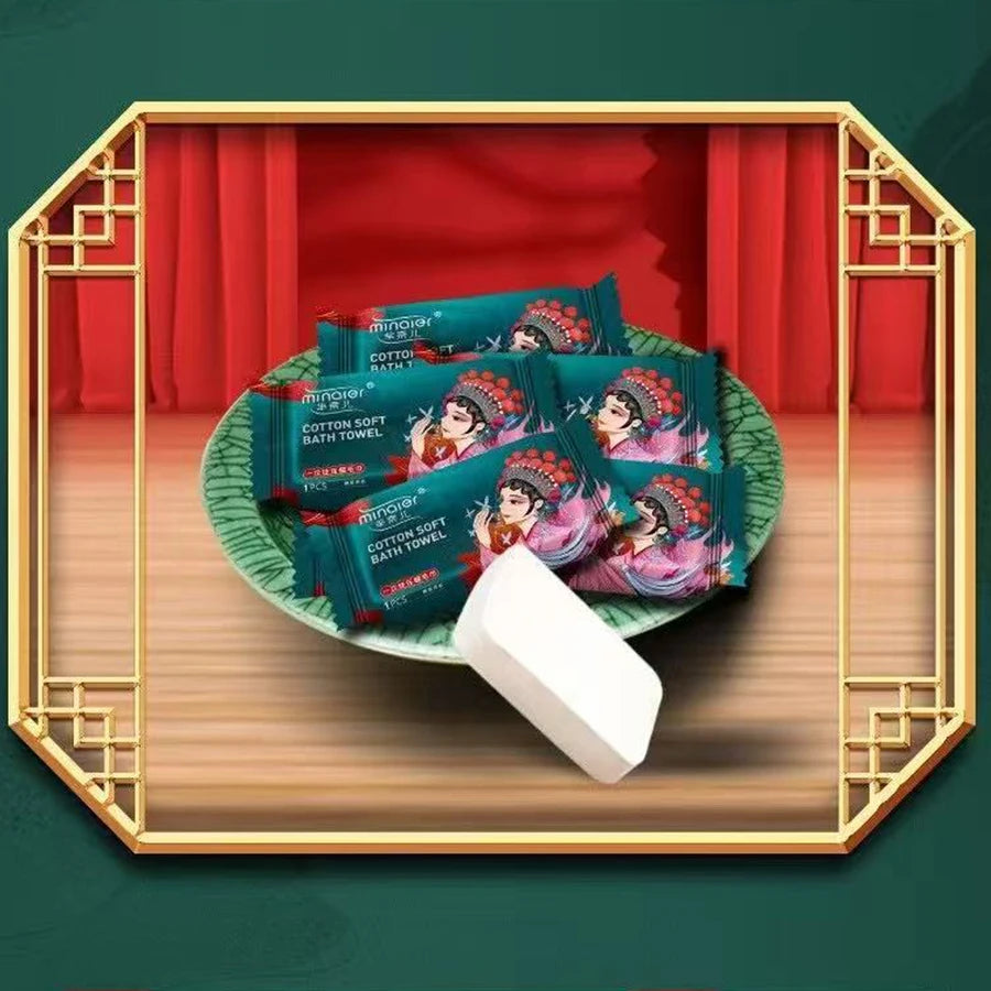 Thickened Microfiber Disposable Face Towels – Extractable Hanging Makeup Remover Wipes (20x20cm)